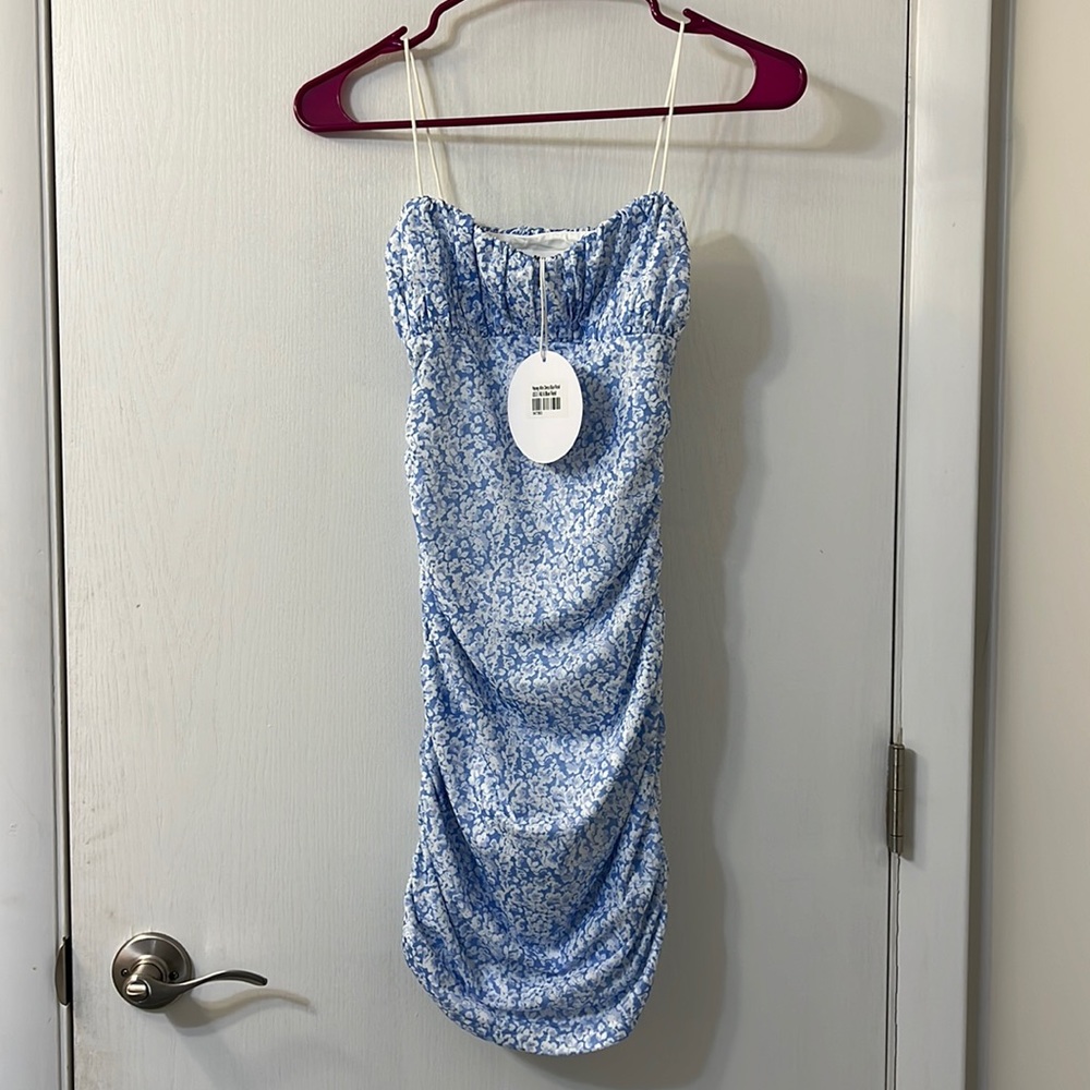 Princess Polly Penney mini dress blue floral